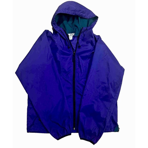 Vintage 90s Helly Hansen Windbreaker Jacket Women's Small - Purple Green Outdoor - Picture 1 of 7